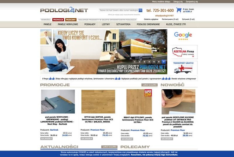 Sklep z panelami podłogowymi - jak skutecznie chronić podłogę przed wilgocią?